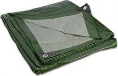 Takaró ponyva zöld - szürke 2x6 m 130 g/m2