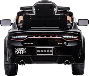 Elektromos Dodge rendőrautó fekete