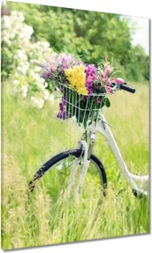 Vászonkép 70x100 Nő virágokkal