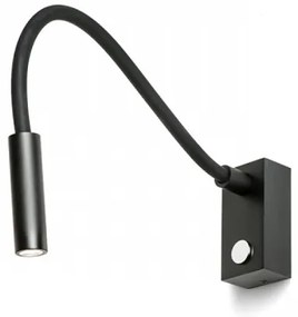 RED - Design Rendl - R10541 - AIM LED/3W/230V flexibilis fekete lámpa