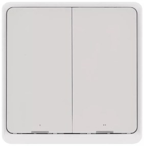 Kapcsoló 2 gombos GoSmart 1xCR2430 Tuya fehér