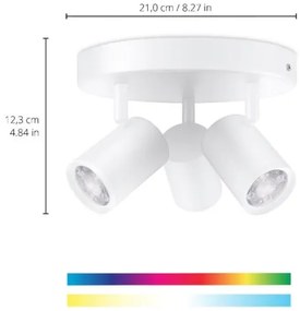 WiZ - LED RGBW dimmelhető spotlámpa IMAGEO 3xGU10/4,9W/230V fehér Wi-Fi