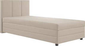 Boxspring ágy, egyszemélyes, bézs, 110x200, univerzális, ALEXA