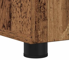 Fürdőszoba bútor szett 3 pcs Régi fa 76.5 x 35 x 64 cm Faanyag