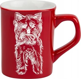 Kerámia bögre 250 ml gravírozott yorkshire terrier kutya