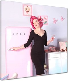 Vászonkép 50x50 Vintage Nő Csaj