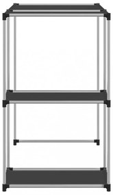 2 szintes fekete mosógép feletti tárolóállvány 87x55x90,5 cm