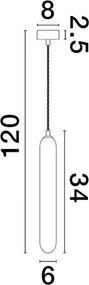 NOVA LUCE 9028851 GUSTAVE Hengeres Függesztett Lámpa G9 IP20