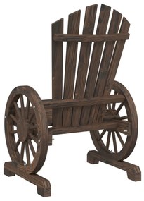 vidaXL tömör fenyőfa kerti Adirondack szék