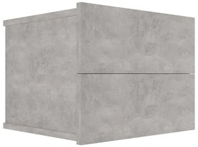 Betonszürke szerelt fa éjjeliszekrény 40 x 30 x 30 cm