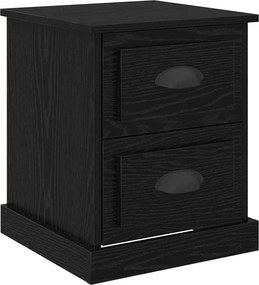 vidaXL Éjjeliszekrény fiókkal Fekete tölgy 39 x 39 x 47.5 cm Faanyag