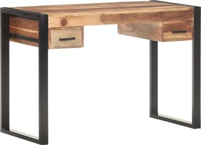 vidaXL tömör fa íróasztal 110 x 50 x 76 cm