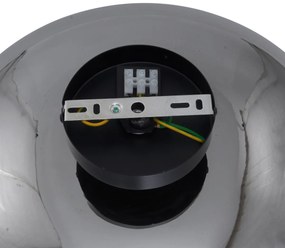 Art Deco mennyezeti lámpa fekete füstüveggel 40 cm - Busa