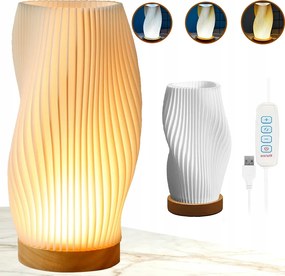 LED-es éjjeli lámpa, szabályozható, 3 szín és 9 állítható fényerőszint