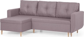 DORIS Kinyitható sarokkanapé Rózsaszín