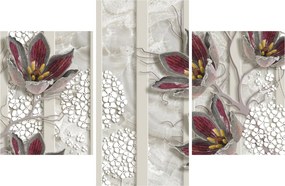 Kép - Dekoratív virágok (90x60 cm)