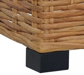 természetes rattan lábtartó párnával