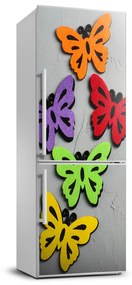 Matrica hűtőre Színes pillangók FridgeStick-70x190-f-128188702