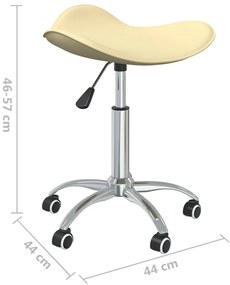 krémszínű műbőr irodaszék