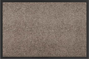 vidaXL Ajtószőnyeg Bézs 60 x 40 x 1.2 cm Mackófleece