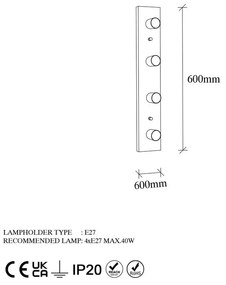 Aranyszínű fali lámpa Mirro – Opviq lights
