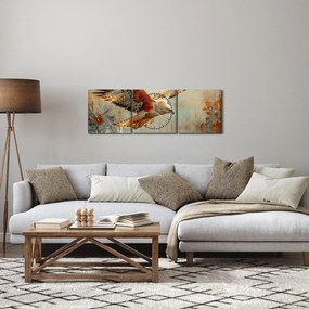 Kép - Ragadozó madár (órával) (90x30 cm)