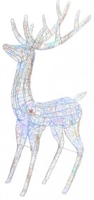 XXL színes akril karácsonyi rénszarvas 250 LED-del 180 cm