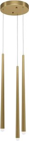 MAYTONI MOD132PL-L18BSK CASCADE Hengeres Függesztett Lámpa Fehér, Sárgaréz LED IP20