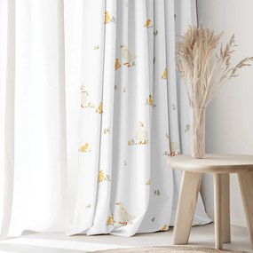 Goldea húsvéti pamut függöny - kacsák 140x150 cm