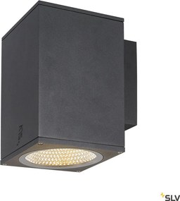 SLV 1003437 ENOLA SQUARE Modern Kültéri Fali Lámpa Antracit, Átlátszó LED IP65