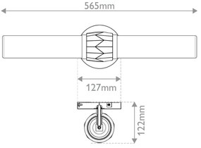 Hinkley HK-ELLISON2-BK-HB -Fürdőszobai lámpa ELLISON 2xE27/40W/230V IP44 arany