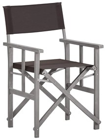 vidaXL tömör akácfa rendezői szék