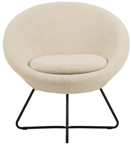 Center kémfehér műgyapjú fotel - Actona