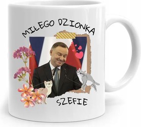 Andrzej Duda Elnök Bögre Mosoly Reggel, fényképes nyomtatással