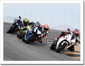 Poszterek keretben 40x30 Motoros üldözők Motorkerékpárok