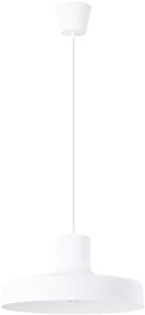 Sollux SL.1702 - Csillár zsinóron BILO 1xE27/15W/230V átm. 35 cm fehér
