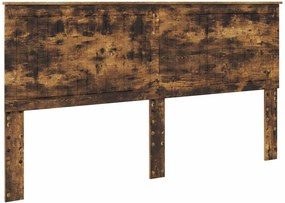 vidaXL Fejtámla fejtámlával Füstölt tölgy 180 cm Faanyag