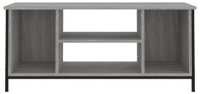 szürke sonoma színű szerelt fa TV-szekrény 102x35x45 cm