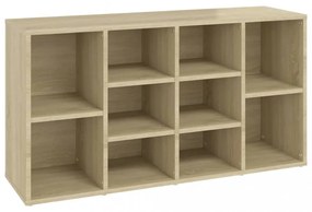 sonoma tölgy színű szerelt fa cipőtároló pad 103 x 30 x 54,5 cm