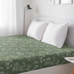 Goldea pamut körgumis lepedő - gyógynövény levelek 80 x 160 cm