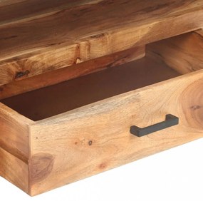 tömör fa TV-szekrény mézszínű felülettel 120 x 35 x 45 cm