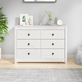 fehér tömör fenyőfa kisszekrény 100 x 40 x 72 cm