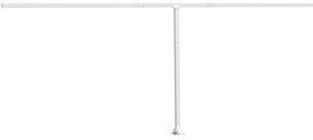 fehér vas napellenzőrúdszett 600 x 245 cm