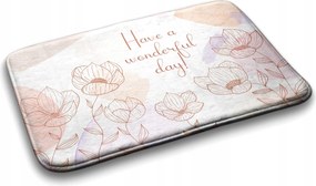 Fürdőszobaszőnyeg puha Virágok Virágos 90x60 cm