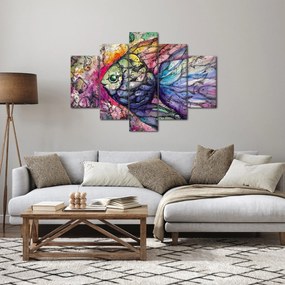 Kép - színes hal (150x105 cm)