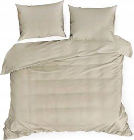 Ágynemű garnitúra 160X200 krémszínű lenvászonból, pamut hozzáadásával