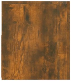 2 db füstös tölgy színű éjjeliszekrény LED-ekkel 60x35x40 cm