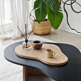 Melted - Black, Sapphire Oak