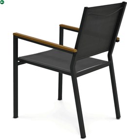 Zahradní židle, kov, síťovina, šedá, AZC-L1303 GREY
