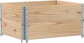 vidaXL 2 db tömör fenyőfa raklapmagasító 80 x 60 cm